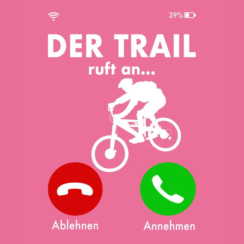 Downhill Mountainbiker Trail Spruch Geschenk