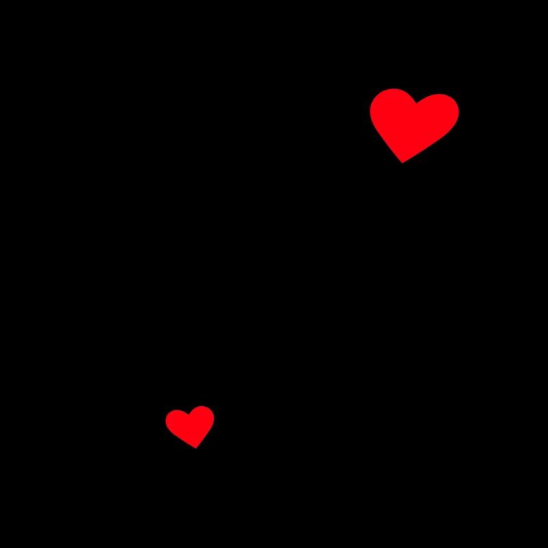 Dames Two Hearts Grossesse Annonce coeur