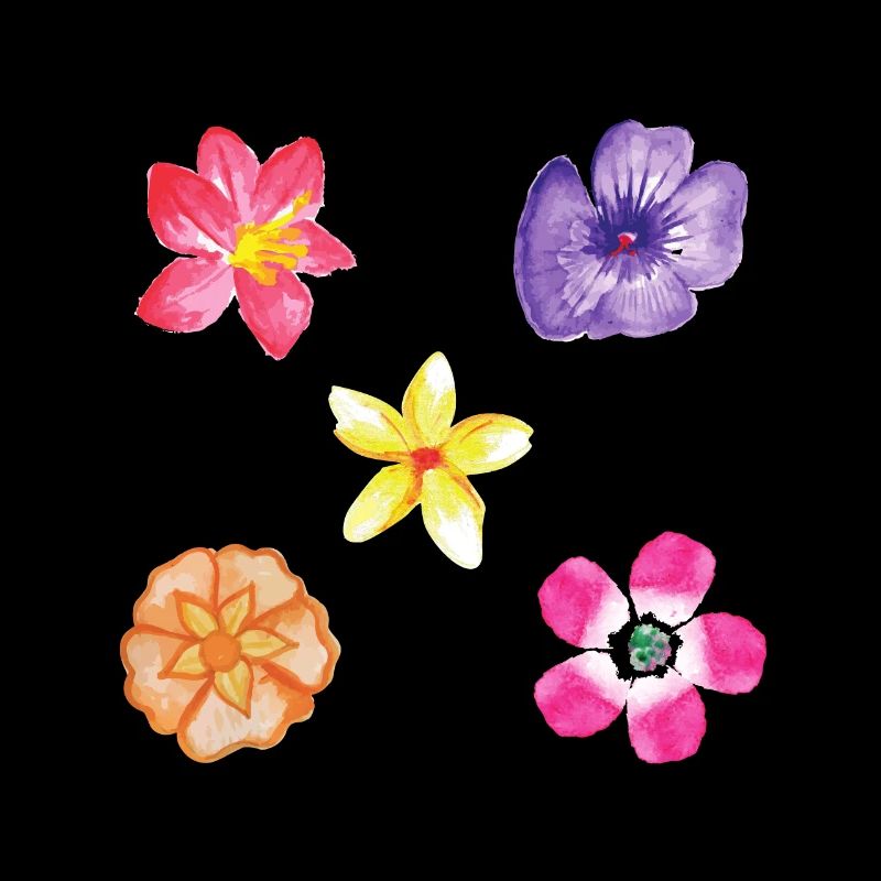 Flowers motif set