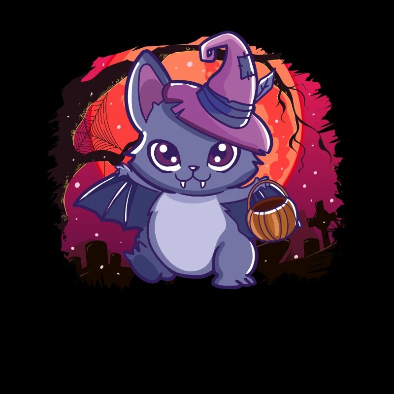Chauve-souris vampire douce.Joli motif d'Halloween