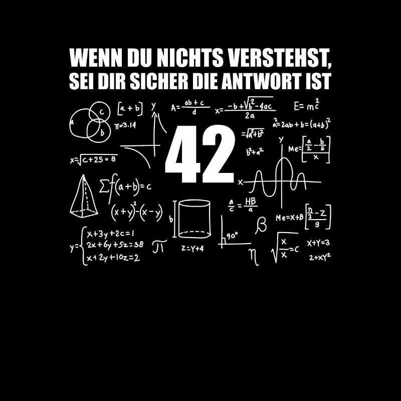 42 Antwort auf alles Universum Geschenk