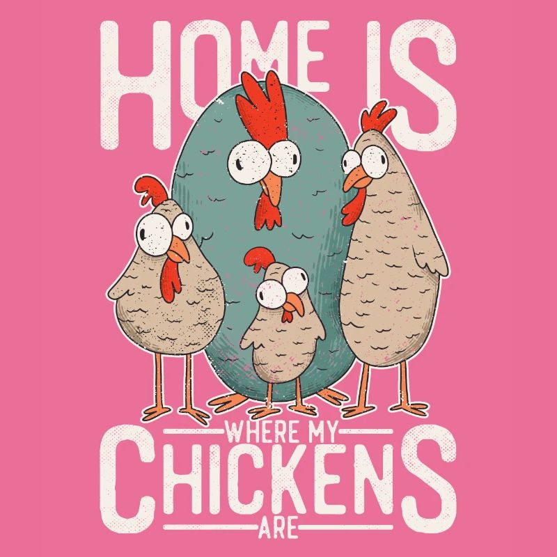 Poulets - C'est à la maison que sont mes poulets.