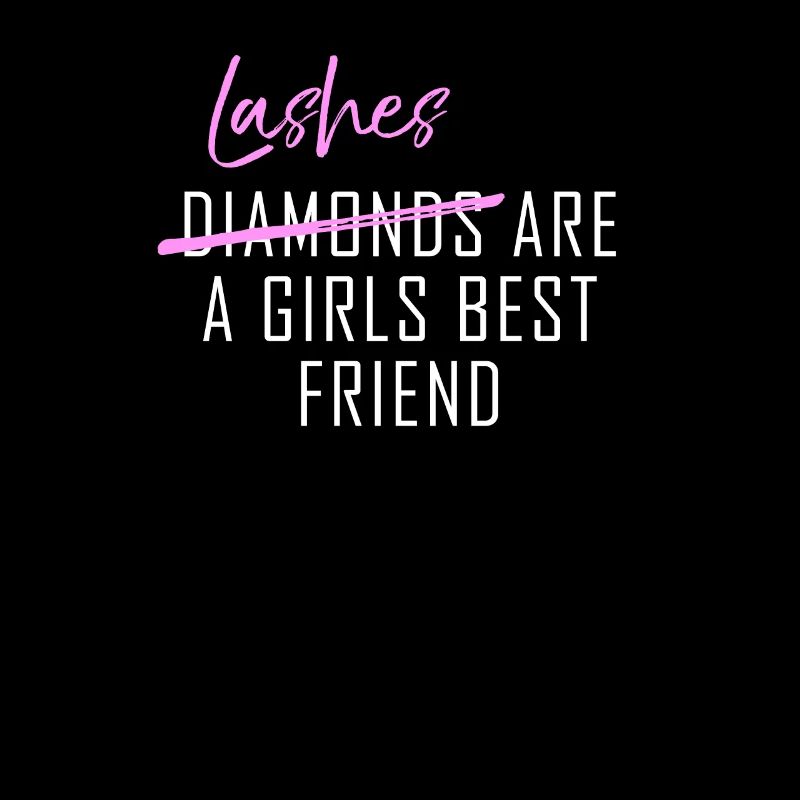 Lashes Kosmetikerin Spruch lustiges Geschenk