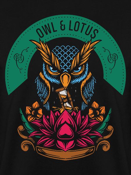 Lotus Eule Garten Geschenk