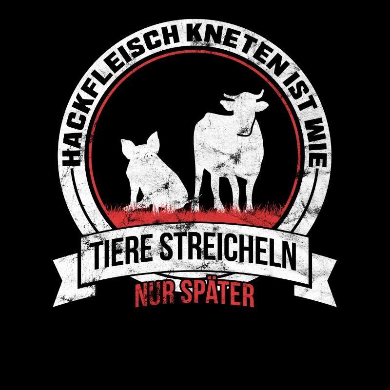 Hackfleisch Kneten ist wie Tiere streicheln