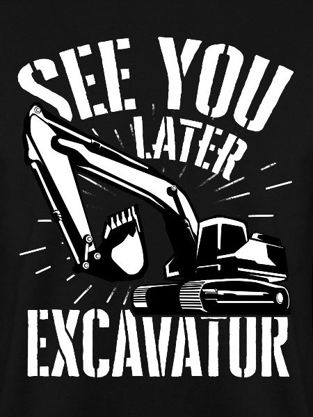 Excavator road construction