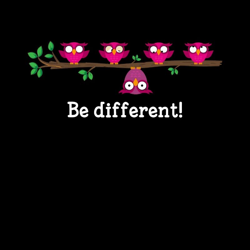 BE DIFFERENT Geschenkidee Anders Sprüche Geschenk