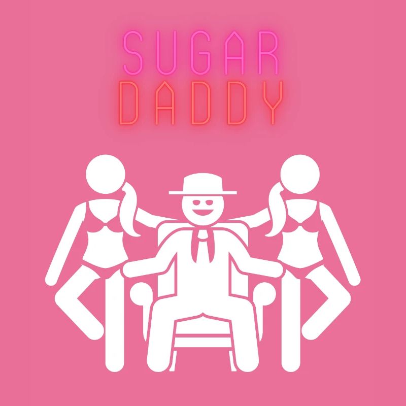 Sugar Daddy White Pink Red
