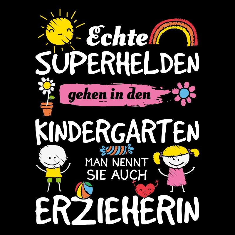 Echte Superhelden - Erzieherin Geschenkidee