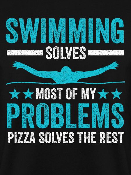Schwimmen Pizza Schwimmer Geschenk