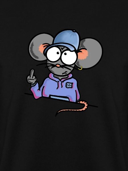 Maus zeigt Mittelfinger