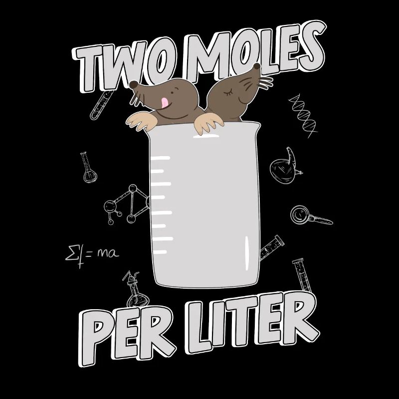 Chemist Chemistry Mole Liter Labor Wortwitz Pun