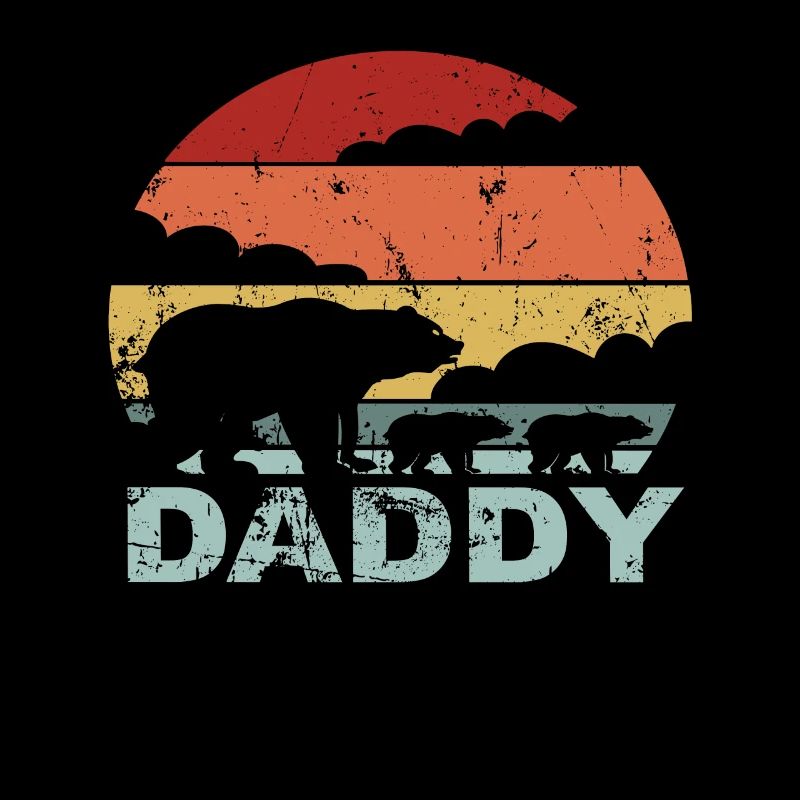 Daddy Bear Kindsvater Zwillinge Vatertag Geschenk