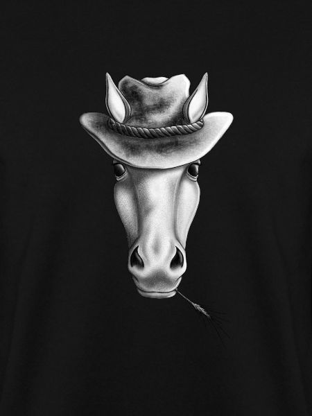 Western Pferd mit Cowboyhut