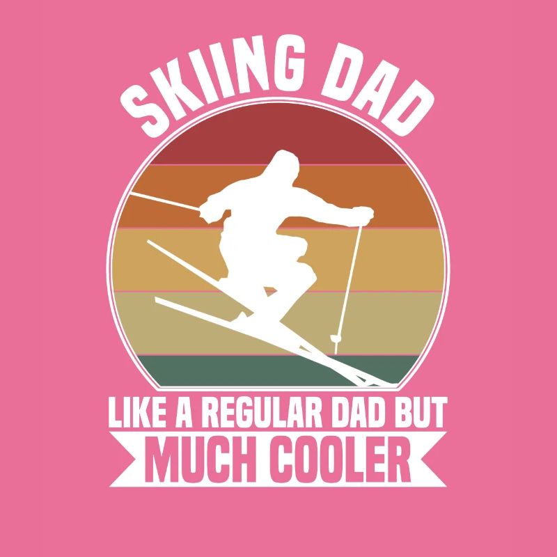 Skiing dad