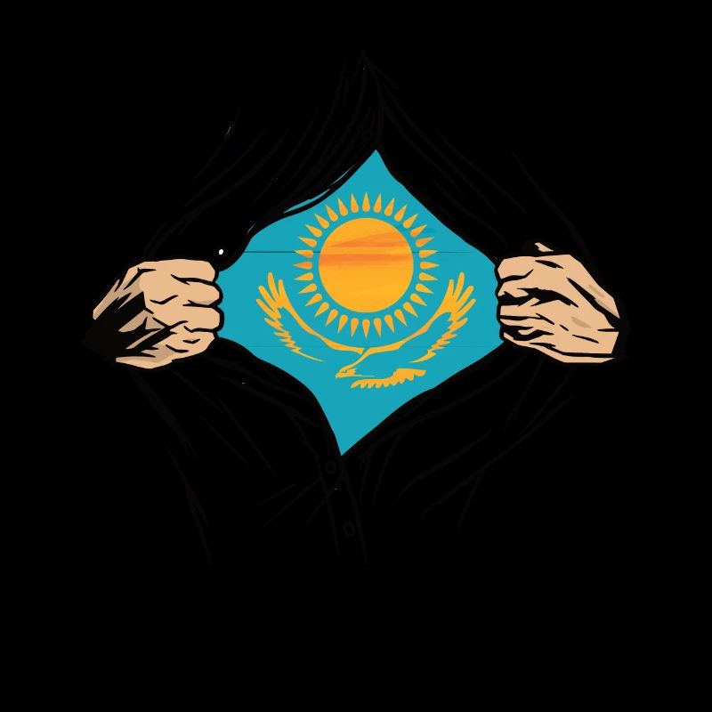 Kasachstan Flagge für Kasache
