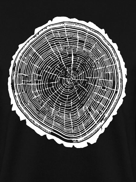 Holzscheibe mit Rinde