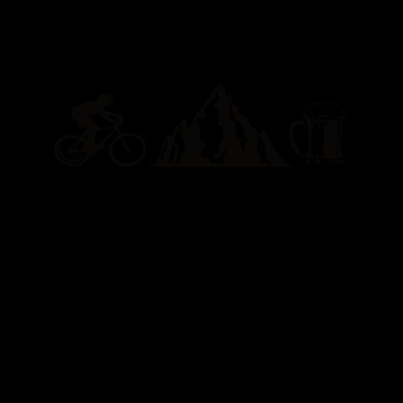 Fahrrad Berge Bier