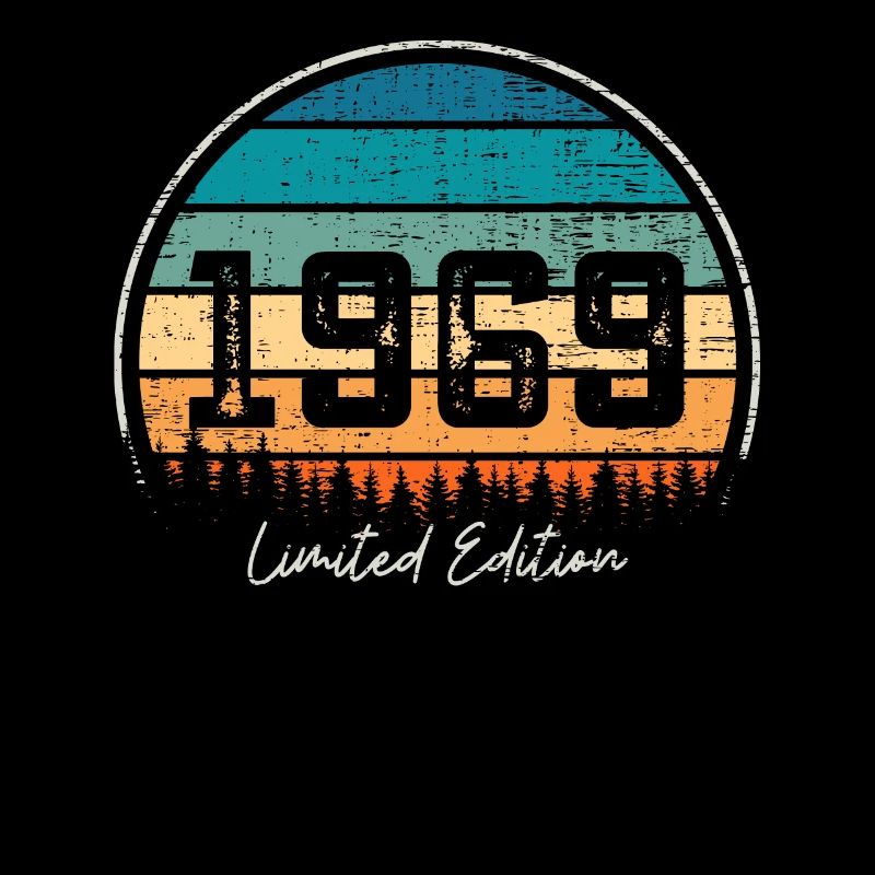 Vintage 1969 Limited Edition Retro Sunset