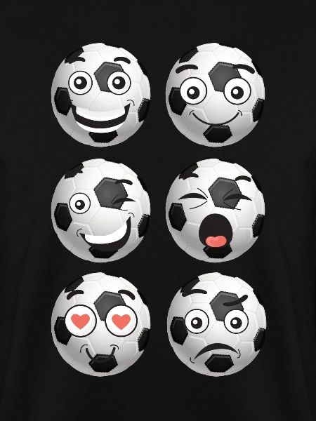 Fußball / Soccer Comic Gesichter