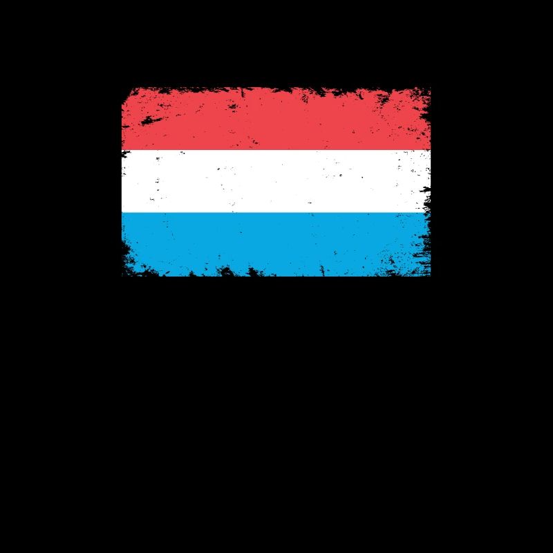 Luxembourg Herzschlag Flagge Vintage Luxembourg