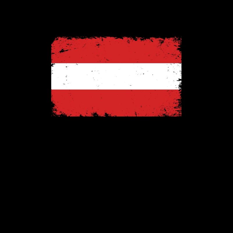 Austria Heartbeat Flag Vintage Austria