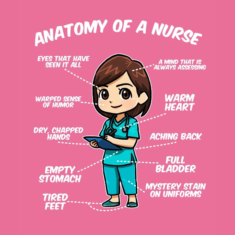 Anatomie einer Krankenschwester