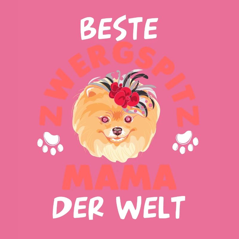 Pomeranian Zwergspitz Mutter Muttertag Mama