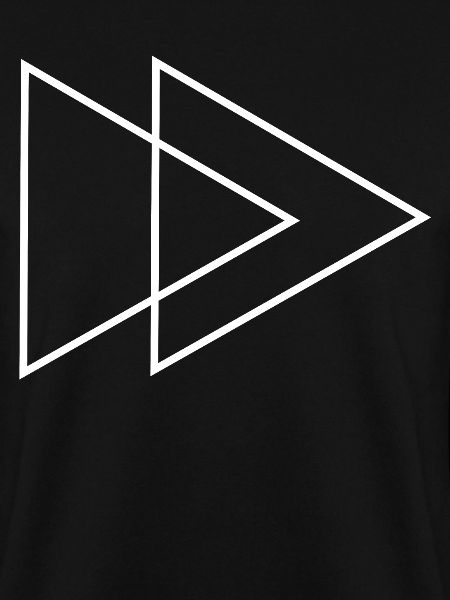 Double Triangle White