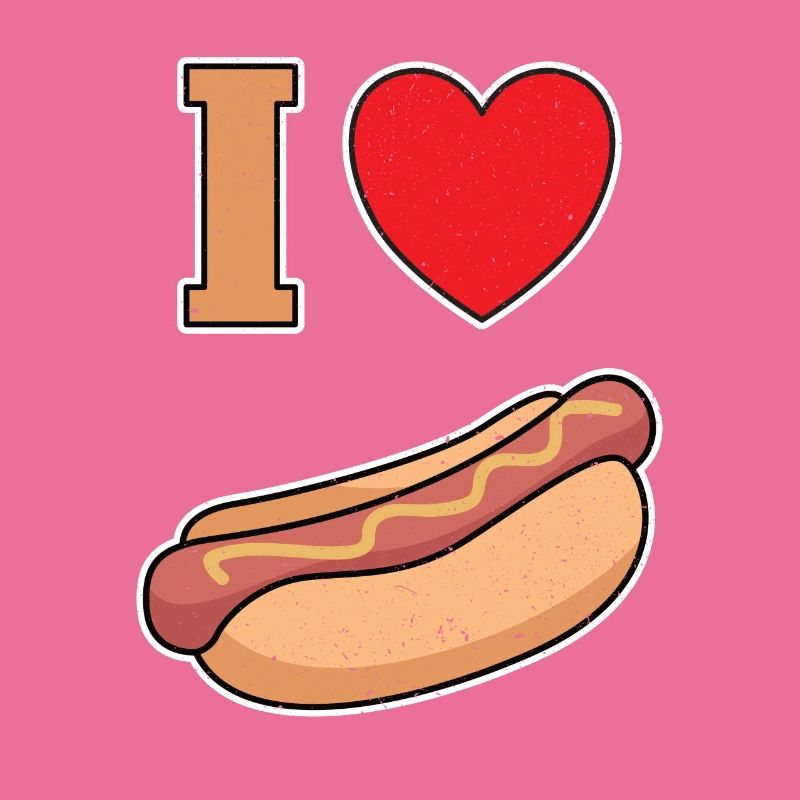 Ich Liebe Bockwurst mit Senf