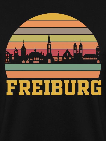 Freiburg | Freiburg Skyline Retro