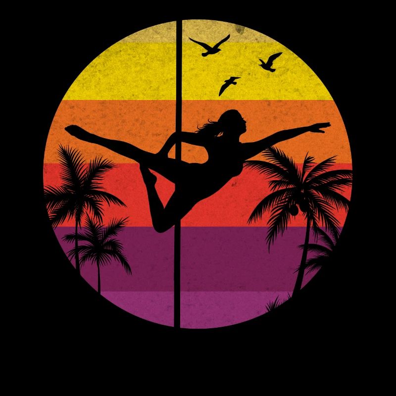 Pole Dance Pole Dancing Girl I Sunset Pole Dance