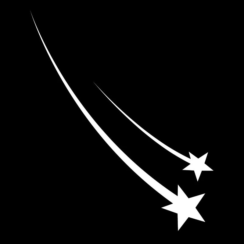 Shooting Stars White