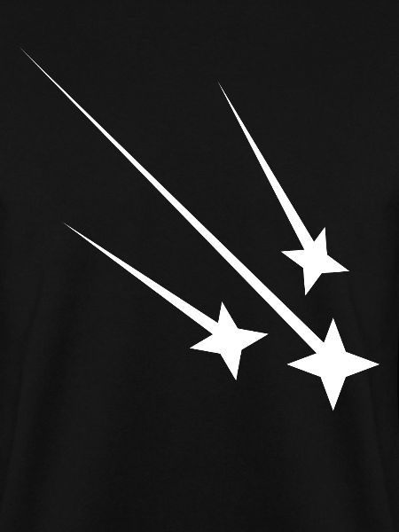 White shooting stars
