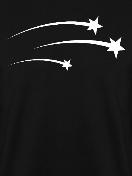 Three White Shooting Stars
