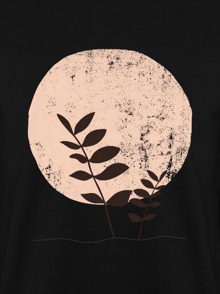 Boho-Sonnenblätter, abstraktes Beige