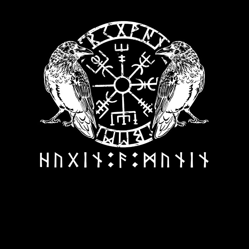 Wikinger Vanheimr Hugin & Munin Raben Odins