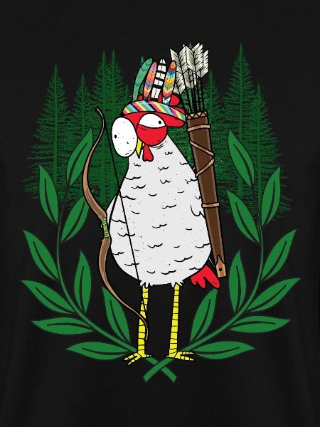 Huhn Krieger Federvieh Bogenschütze