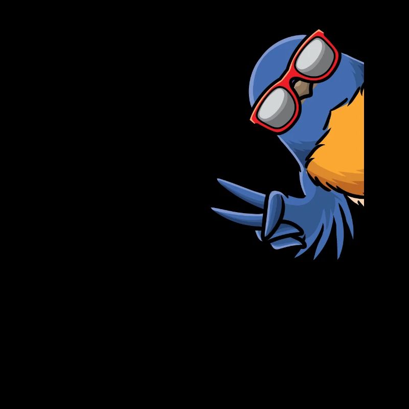 Hut Singer Bird With Sunglasses