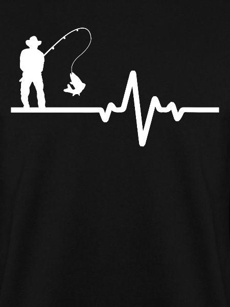 Hobbyangler Mit EKG Linie