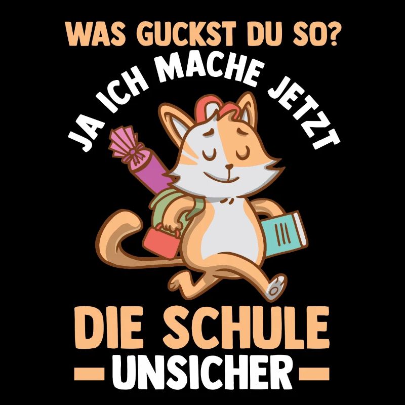 Schulkind Katze Schüler Schulanfang Einschulung