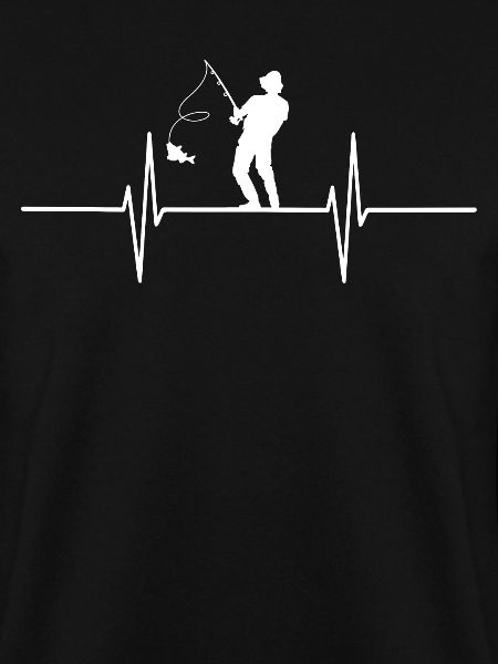 Hobbyfischer Mit EKG Linie