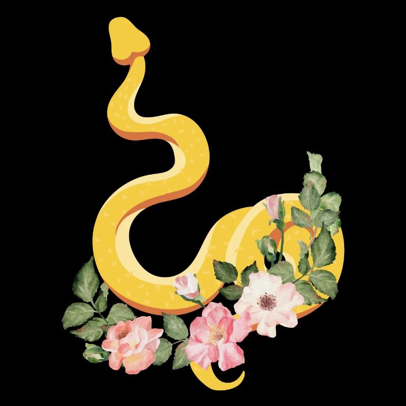 Snake Serpent Flower Floral