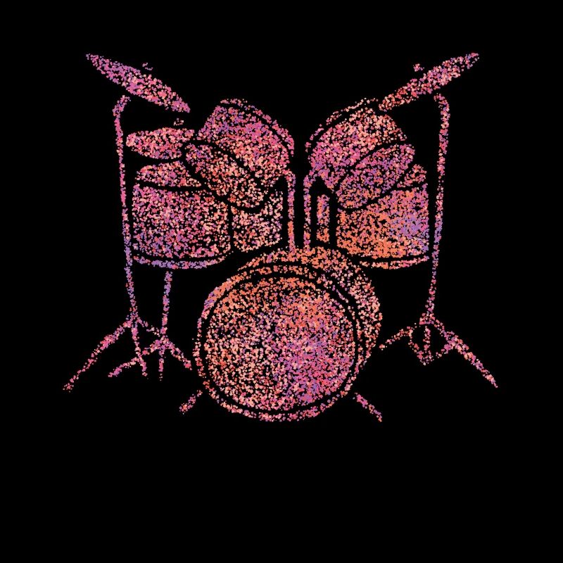 Schlagzeugerin Schlagzeug Drumset