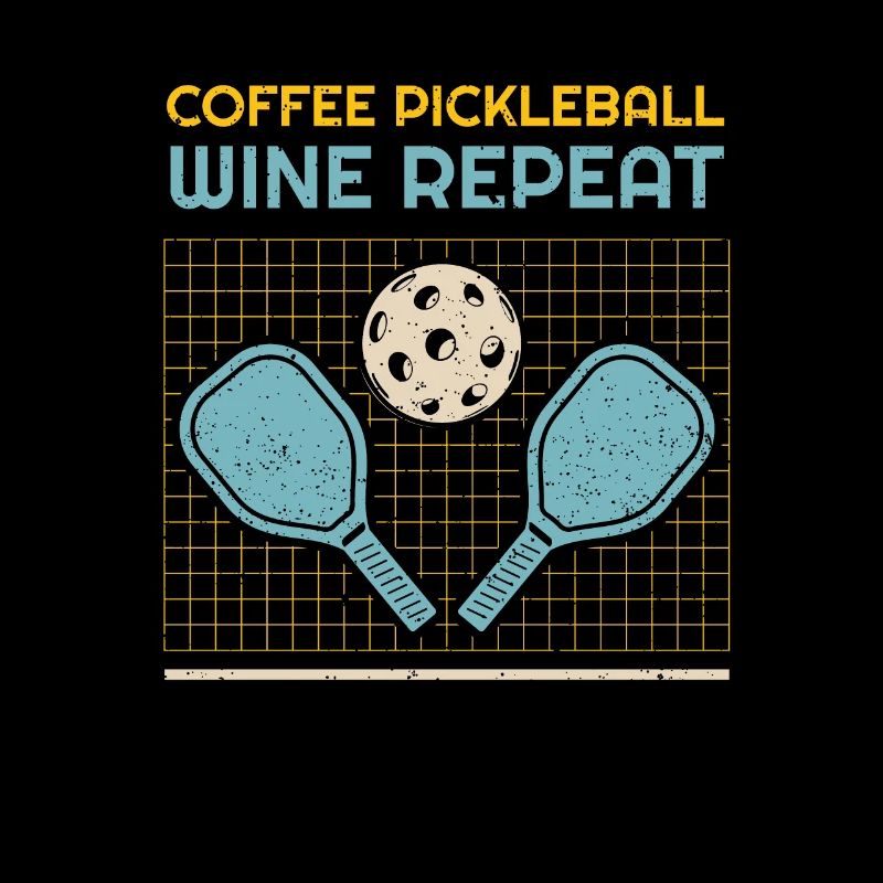 Coffee Pickleball Wine Repeat