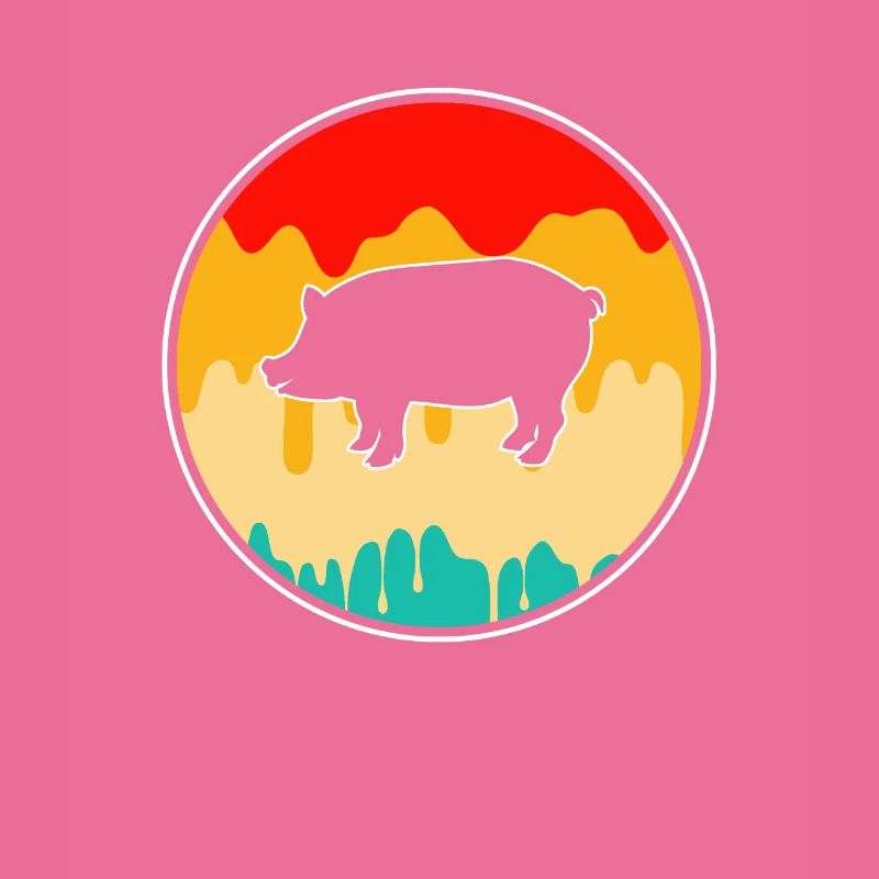 Schwein Retro