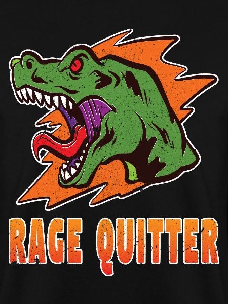 Gamer Rage Quit Dinosaurier