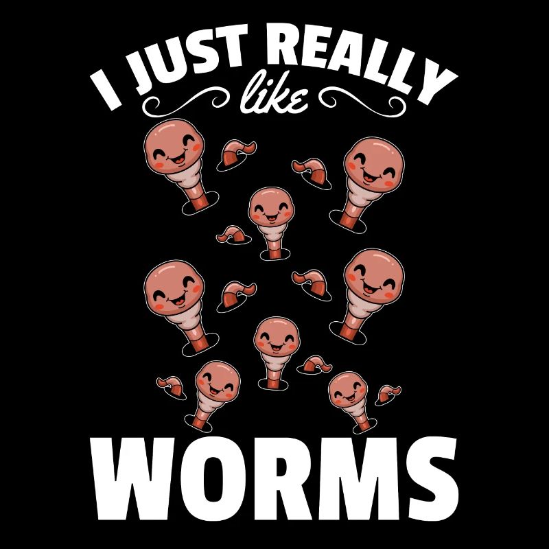 Compost worm lover Happy Worm I like worms