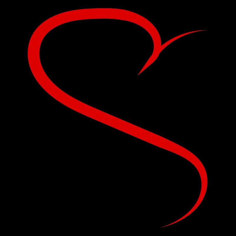 Halbes Herz Rotes Design
