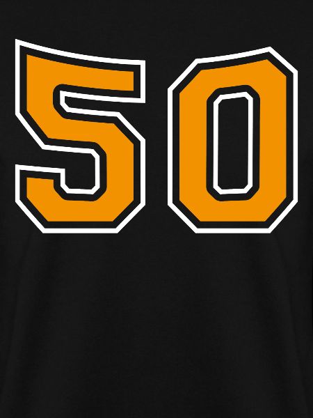 Number 50 Orange